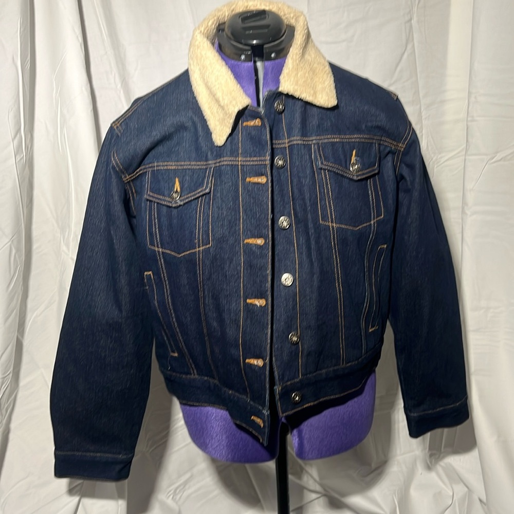 Woman’s dark Jean jacket